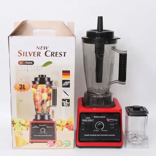 silver crest 3l Big Commercial 2 In 1  Blender With 9525 Motor - Red