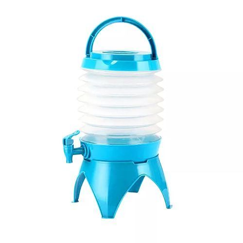 9L Collapsible Juice Beverage Dispenser Tub Water Container With Tap- White