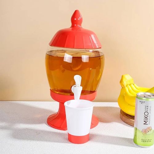 9L Collapsible Juice Beverage Dispenser Tub Water Container With Tap- White