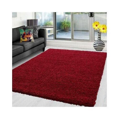 Fluffy Anti-skid Carpets Fluffy Rugs - Maroon
