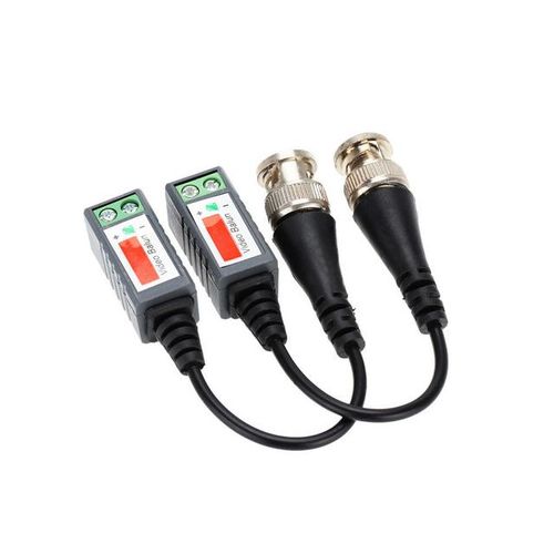10pcs/5 Pairs Abs Plastic Cctv Video Balun Cctv Accessories Passive Transceivers 2000ft Distance Utp Balun Bnc Cable Cat5 Cable