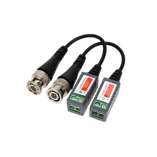 10pcs/5 Pairs Abs Plastic Cctv Video Balun Cctv Accessories Passive Transceivers 2000ft Distance Utp Balun Bnc Cable Cat5 Cable