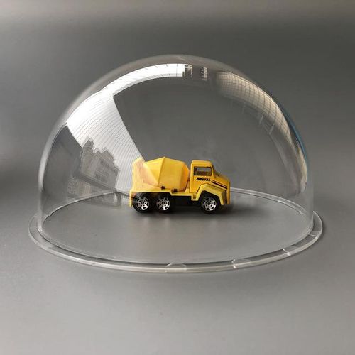 6 Inch 167x88mm Indoor / Outdoor High Speed Cctv Clear Housing Dome Cover Transparent Case For Surveillance Cctv Camera