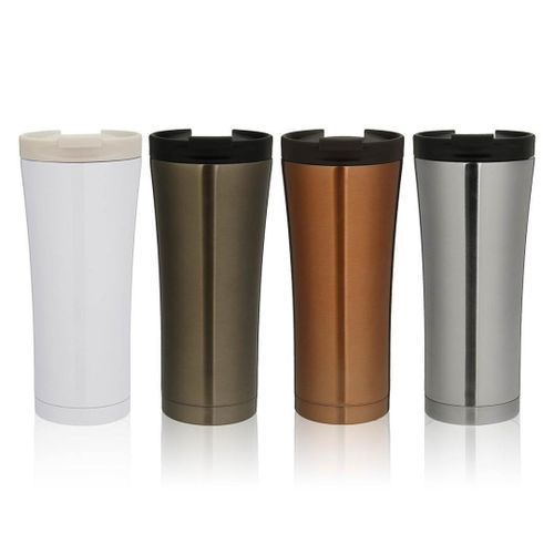 Stainless Steel Double Wall Vacuum Thermos Cup-White