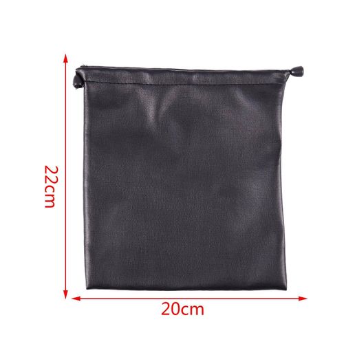 PU Leather Soft Storage Bag Pouch Case For Around Earphone AE TP-1 DJ Headphone Black