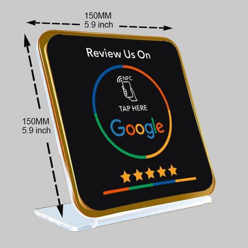 Google Review Nfc Stand 13.56mhz Nfc Display Stand Nfc Menu For Order Can Be Customized Logo