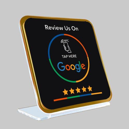 Google Review Nfc Stand 13.56mhz Nfc Display Stand Nfc Menu For Order Can Be Customized Logo