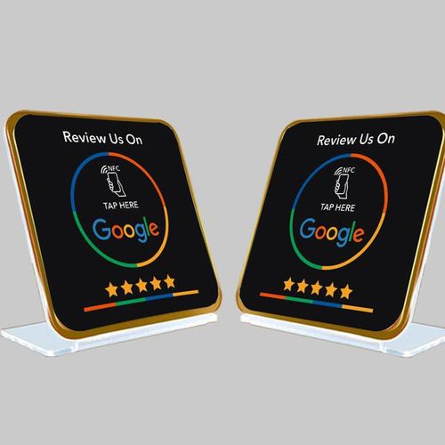 Google Review Nfc Stand 13.56mhz Nfc Display Stand Nfc Menu For Order Can Be Customized Logo