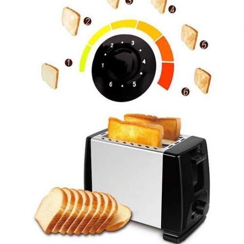 2 Slice Electric Toaster - Silver