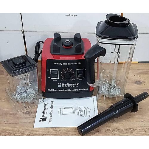 Hoffmans 2 In 1 Multifunctional Commercial 2 Liters  Breaking Blender With Pure Copper Motor -Multicolour