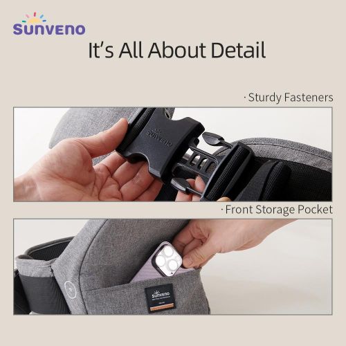 SUNVENO Multifunctional Foldable Baby Waist Stool Seat, Portable Baby Carrier