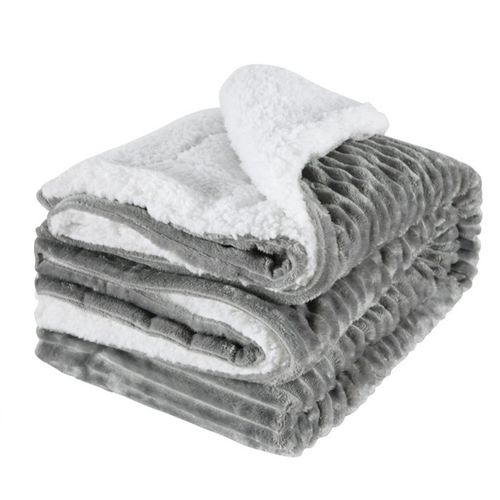 Fleece Woolen Soft Blanket - Grey