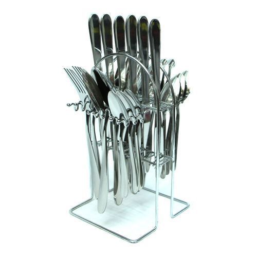 24 Pieces Of Shifeng Stainless Steel Table Spoons And Forks - Silver
