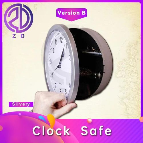 Clock The Real Clock Visual Confusion Unlock Box Have 3 Compartments Secrete Hidden Storage Clues Escape Game Room Props