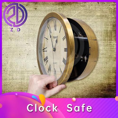 Clock The Real Clock Visual Confusion Unlock Box Have 3 Compartments Secrete Hidden Storage Clues Escape Game Room Props
