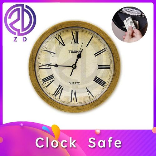 Clock The Real Clock Visual Confusion Unlock Box Have 3 Compartments Secrete Hidden Storage Clues Escape Game Room Props