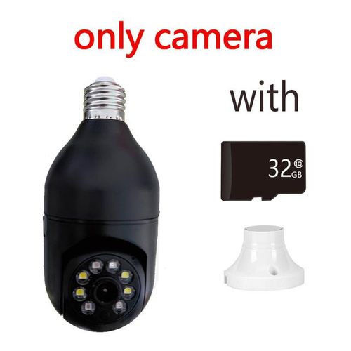 3mp Ip Security Camera Smart Home E27 Bulb Wireless Wifi Video Night Vision Full Color Auto Tracking Surveillance Cctv