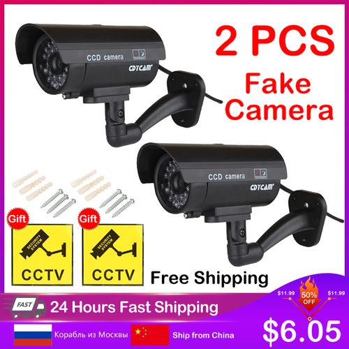 Cdycam Camera Waterproof Outdoor Indoor Security Cctv Surveillance Camera With Flashing Red Led
