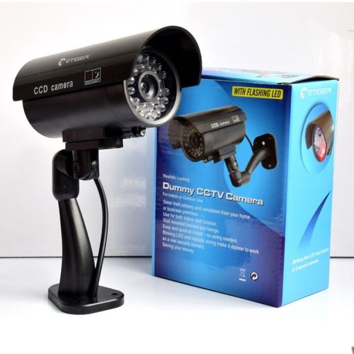IP66 Waterproof Dummy CCTV Camera With Flashing LED For Realistic
