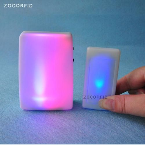 7 Color Lights Flash Music Doorbell Home Elderly/deaf Men Wireless Door Bell 3 Working Modes Adjustable Volume Optional Tones