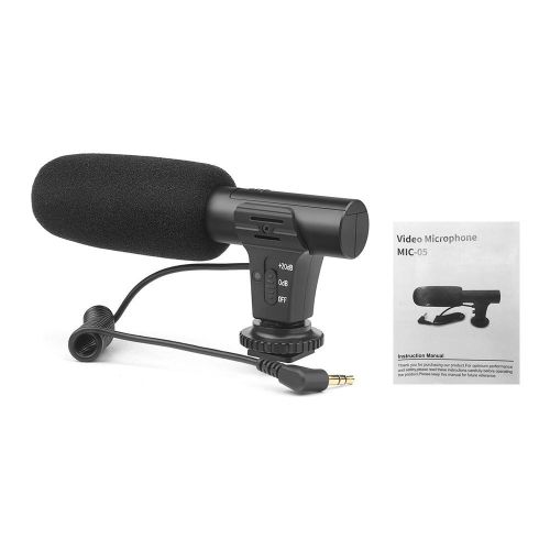 SHOOT XT-451 Portable Condenser Stereo Microphone Mic - black My