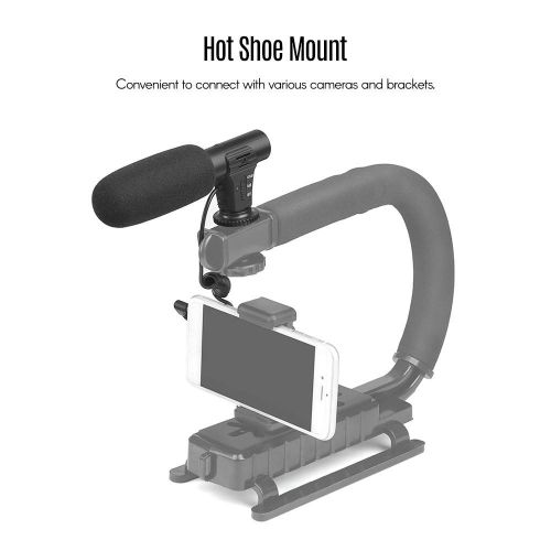 SHOOT XT-451 Portable Condenser Stereo Microphone Mic - black My