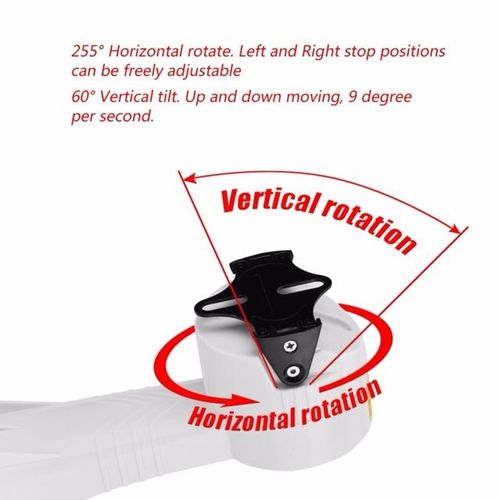 255 Degree Camera Ptz Horizontal Rotate Pan Tilt Installation Rotating Bracket Holder For Cctv Camera Wire Control