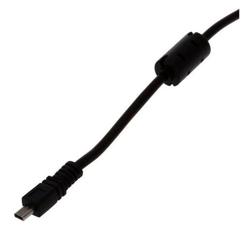 Black USB 2.0 A to 8-Pin Mini B Cable w/ Ferrite - 1.5M / 59 Inches for Nikon CoolPix P90