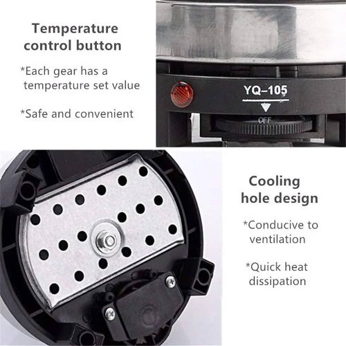 Mini Portable Travel Electric Stove-Black