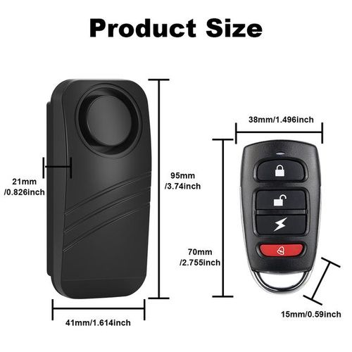 Anti-Theft Motorcycle Bike Alarm With Mount 90db Burglar Alarm Security System Waterproof Alarm With Remote