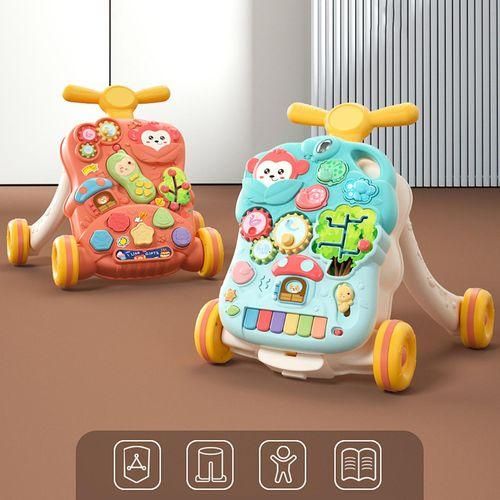 Baby Push Walkers Music Learning Toy Gift For 1 2 3 Pink