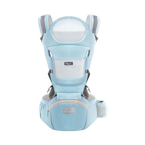 Ergonomic Baby Carrier Backpack Infant Baby Wrap Blue