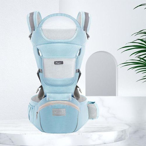 Ergonomic Baby Carrier Backpack Infant Baby Wrap Blue