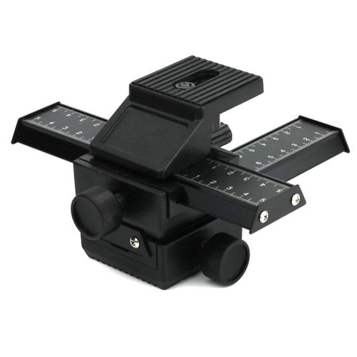 4 Way Macro Focusing Rail Slider Set for Nikon Canon SLR Camera Photography,Default NO5245