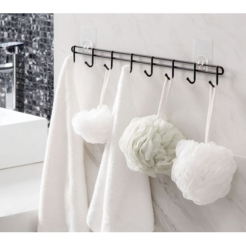 Black Punch-free Eight-hook Storage Rack