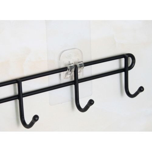 Black Punch-free Eight-hook Storage Rack