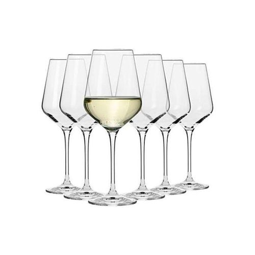 Diamond Shaped Wine Glasses- 6 Pieces, Transparent