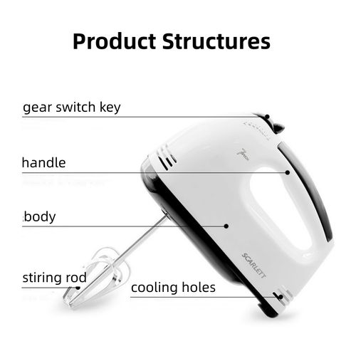 Mateamoda Electric Whisks Hand Mixer Egg Beater Kitchen Blender