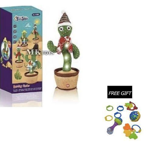 Toys Electronic Cactus Plush Toy Dancing Singing  Rattles