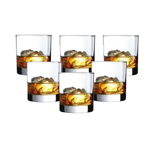 Elegant 6 Pieces Whisky Glasses-Transparent