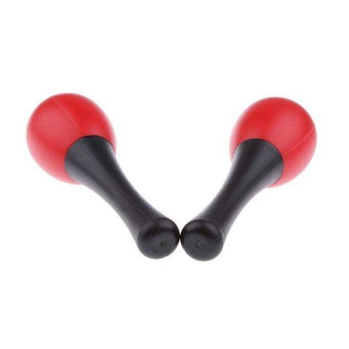 Pack Of 2 Wooden Maracas Sand Shaker Hand Percussion Red For Kids Red