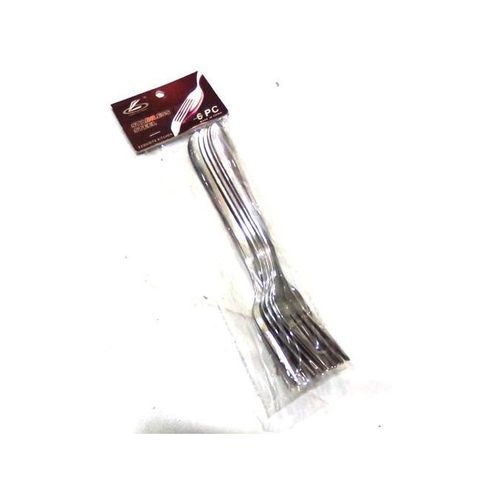 Set of 6 Square Dinner Plates + Free Forks - White