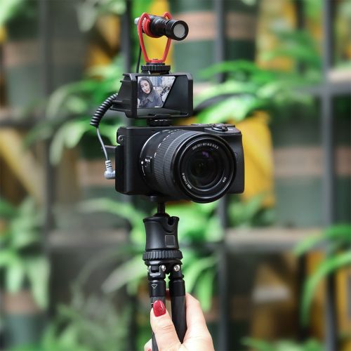 Vlog Selfie Flip Screen With Cold Shoe For Mirrorless
