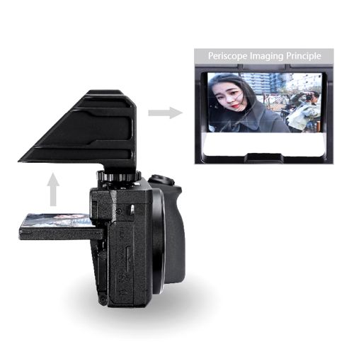 Vlog Selfie Flip Screen With Cold Shoe For Mirrorless