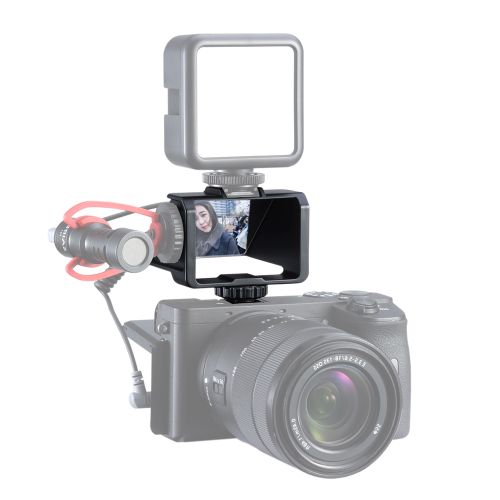 Vlog Selfie Flip Screen With Cold Shoe For Mirrorless