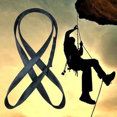 Climbing  Runner 22kN For Rappelling Emergency 60cm Black
