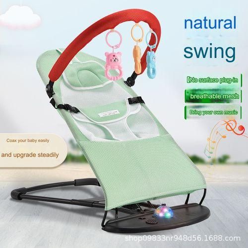 Newborn Soothing Chair Double Mesh Headrest  Toy Holder