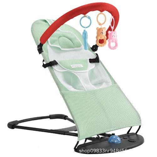 Newborn Soothing Chair Double Mesh Headrest  Toy Holder