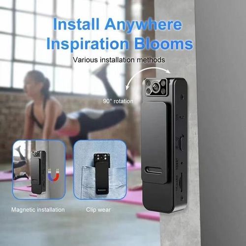 Hd 1080p Noise Reduction Camera Convenient Back Clip Night Vision Recorder Portable Wearable Video Recorder