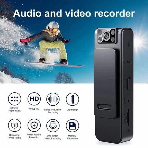 Hd 1080p Noise Reduction Camera Convenient Back Clip Night Vision Recorder Portable Wearable Video Recorder